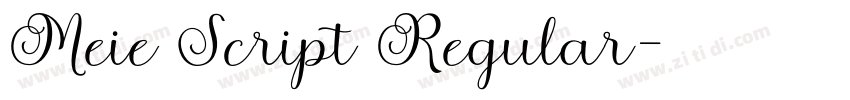 Meie Script Regular字体转换 Meie Script Regular字体转换